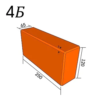 Кирпич фигурный 4Б