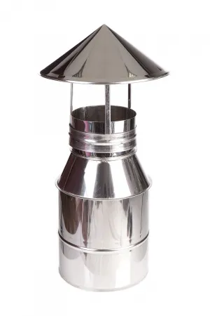 Дефлектор твердотопливный 120 нерж. полир. 0,5 мм