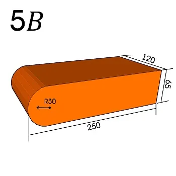 Кирпич фигурный 5В