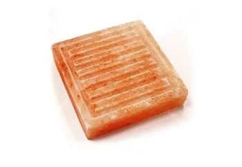 Соляная плитка для жарки с бордюром и канавками