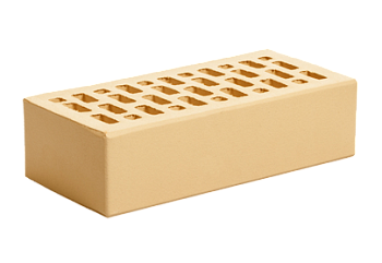 Кирпич керамический пустотелый одинарный (Ваниль) (250*120*65)