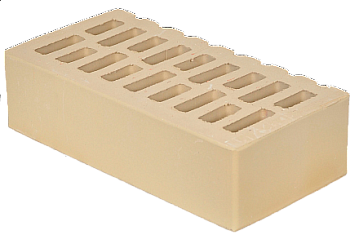 Кирпич керамический пустотелый  лицевой одинарный светлый с Фаской ГОСТ 530-2012 (Бежевый) (неотобра